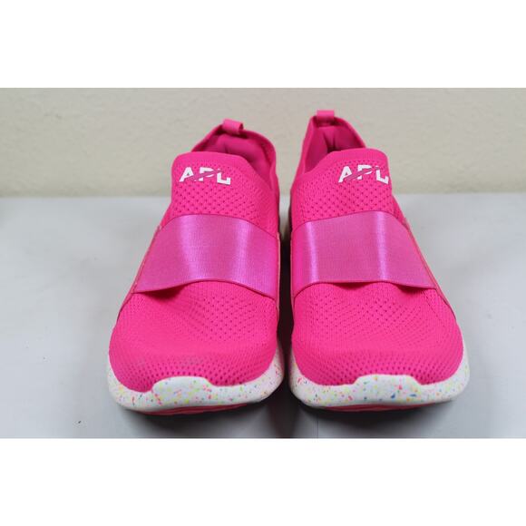 APL Techloom Bliss Sneakers Neon Barbie Pink Confetti Sole Sz 9.5 - Picture 2 of 6
